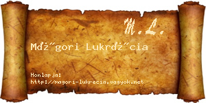 Mágori Lukrécia névjegykártya